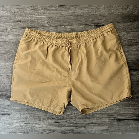 ASOS Design Size 4XL Swim Shorts Mid Length Dark Stone - Picture 4 of 7